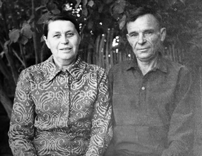 Кузьма Бычков с женой Марфой